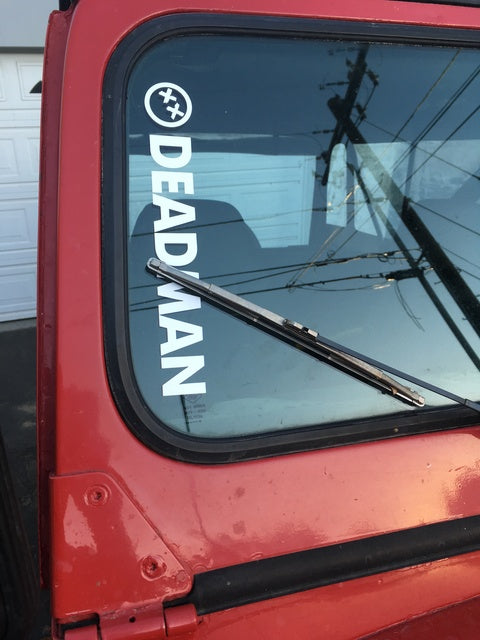 Deadman Window Sticker (Jeep)